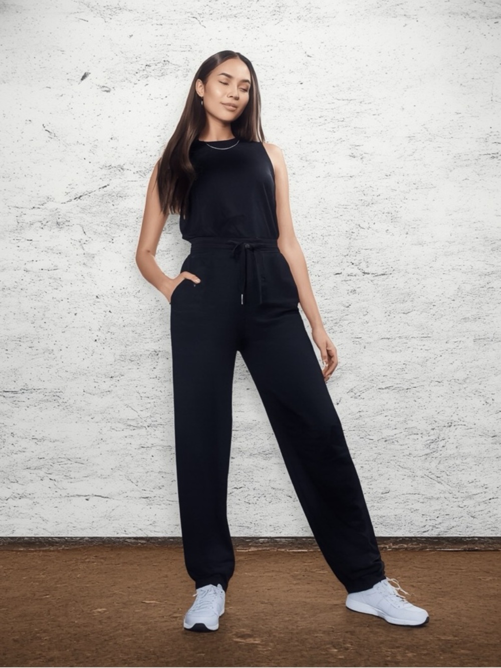Rachel Zoe Black Ribbed Waistband Pants